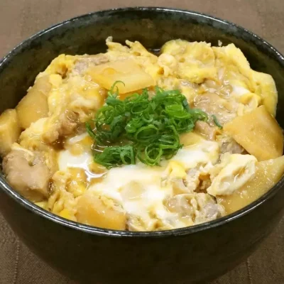 たけのこ入り親子丼