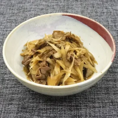 新ごぼう・舞茸・牛肉の煮物