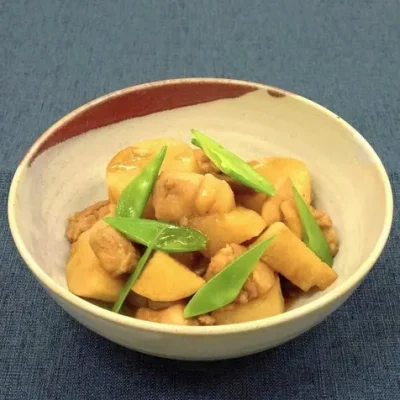 長芋と鶏肉の煮物