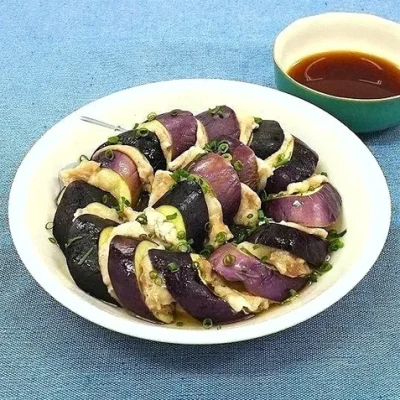 レンジで簡単♪ナスと豚肉の重ね蒸し