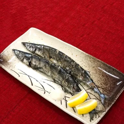 サンマの炭火焼き